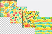 Summer Seamless Pattern, an Illustration by SVGArt (Thumbnail 4 of 9)