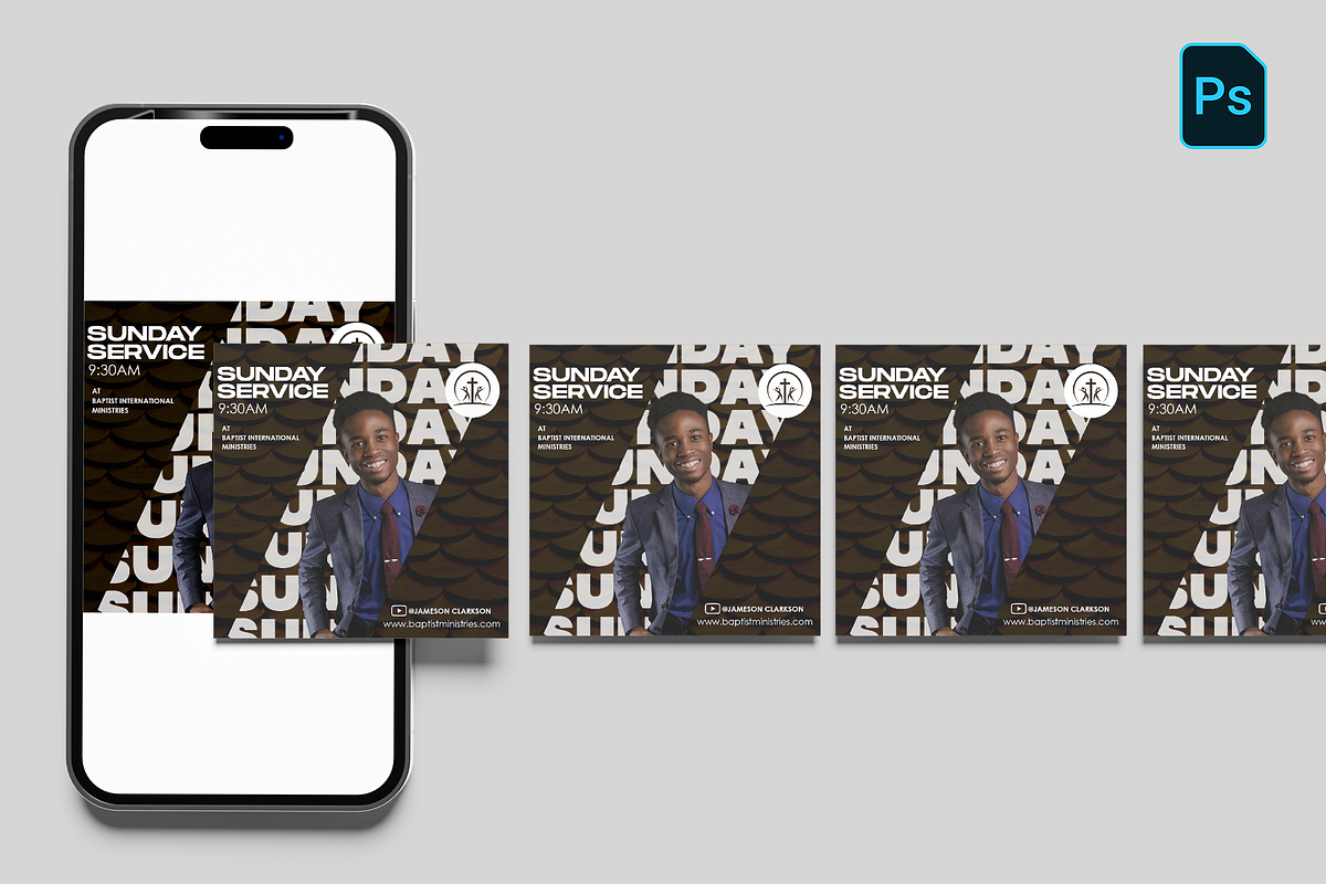 Sunday Service Template, a Social Media Template by Transly Graphics (Photo 2 of 3)