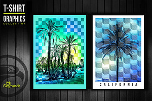 California tee shirt graphics