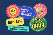 Juicy Rooky Vintage Family, a Sans Serif Font by wubstudio (Thumbnail 9 of 10)