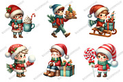 Quirky Christmas Boys Clipart, an Illustration by designcity5 (Thumbnail 3 of 5)