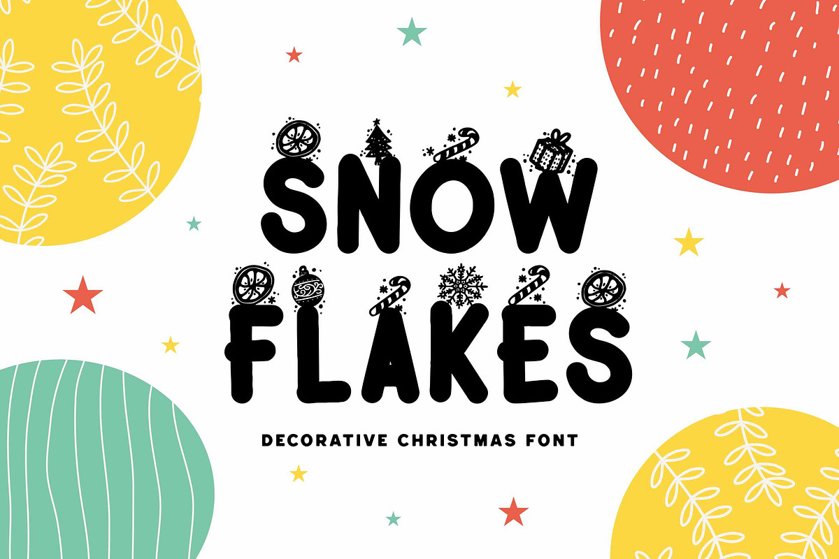 Snow Flakes Font, a Script Font by Runsell Studio (Photo 1 of 5)