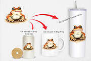 Watercolor Clipart Frog Wildlife, a Graphic by Artnoy (Thumbnail 4 of 5)