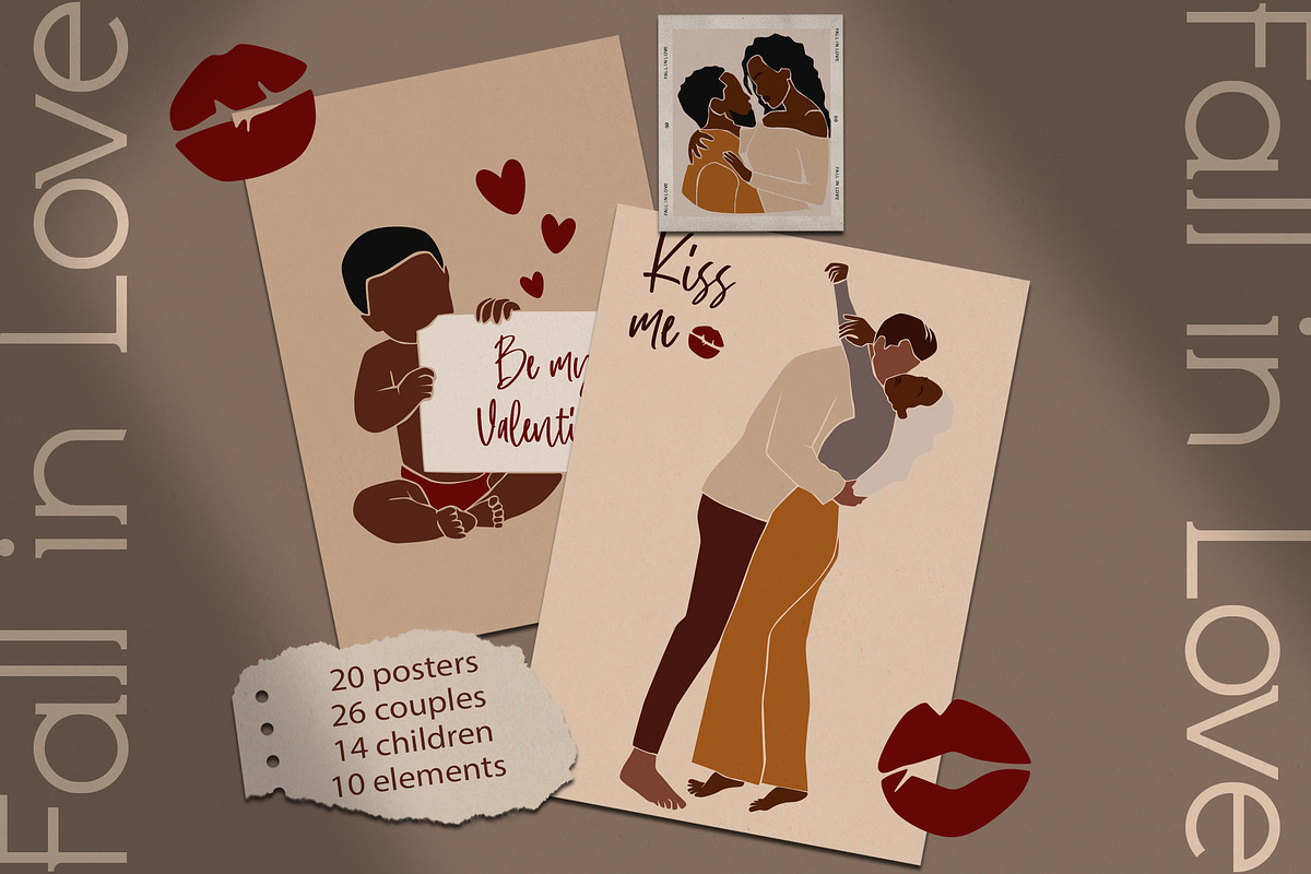 Fall in love. Valentine's Day, a Decorative Illustration by EasyArt (Photo 1 of 9)