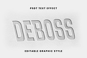 Leather Debossed Bold Text Effect, a Templates & Theme by studiogstock (Thumbnail 1 of 2)