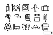 Travel Icon Illustration Set, an Object Graphic by SLAB! Design (Thumbnail 3 of 3)