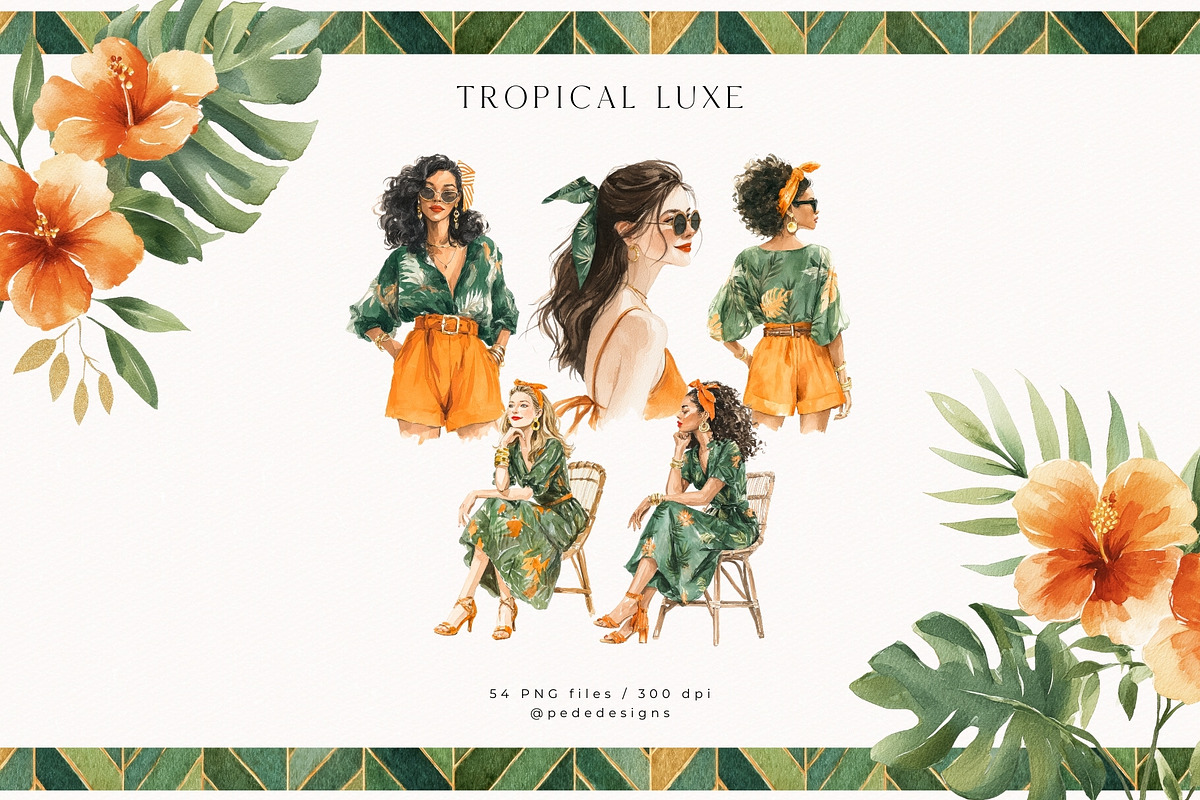 Tropical Luxe Collection, an Illustration by PeDe Designs (Photo 3 of 28)
