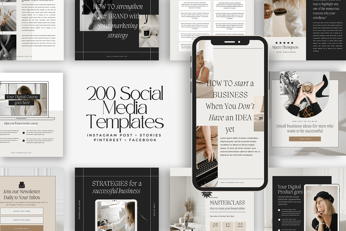 Canva Coaching Designer Kit Hattie, a Social Media Template by Lovely Confetti (Photo 1 of 9)