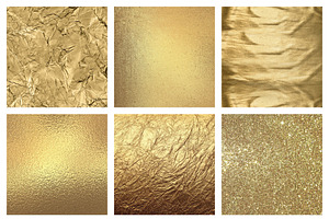 Gold Foil Glitter Christmas Textures