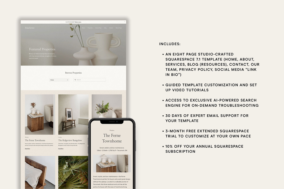 Therapist Squarespace Template, a Templates & Theme by Lexi by Design Studio (Photo 9 of 9)