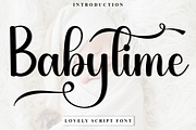 Baby time, a Handwritten Font by InermediaSTUDIO (Thumbnail 1 of 8)