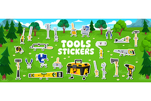 Construction, repair tool characters, an Object Illustration by Buch&Bee