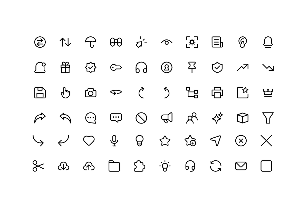 200 Modern UI-UX Icons for Apps, Web, an Outline Icon by Icons Drop (Photo 7 of 8)