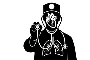 doctor and nurse silhouettes, an Illustration by Amazin_art (Thumbnail 21 of 31)