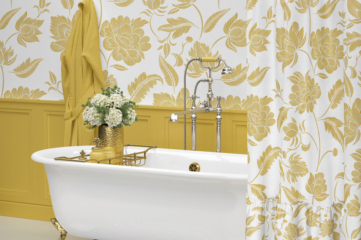 ROYAL Seamless Lined Botanical Print, a Pattern Graphic by Fabrivo (Photo 7 of 10)