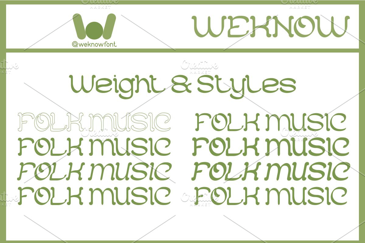 Folk Music font, a Font by weknow (Photo 5 of 8)
