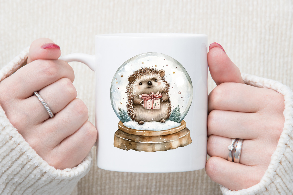 Sweet Christmas Woodland Animals Cli, an Illustration by Sublimation Artist (Photo 5 of 6)