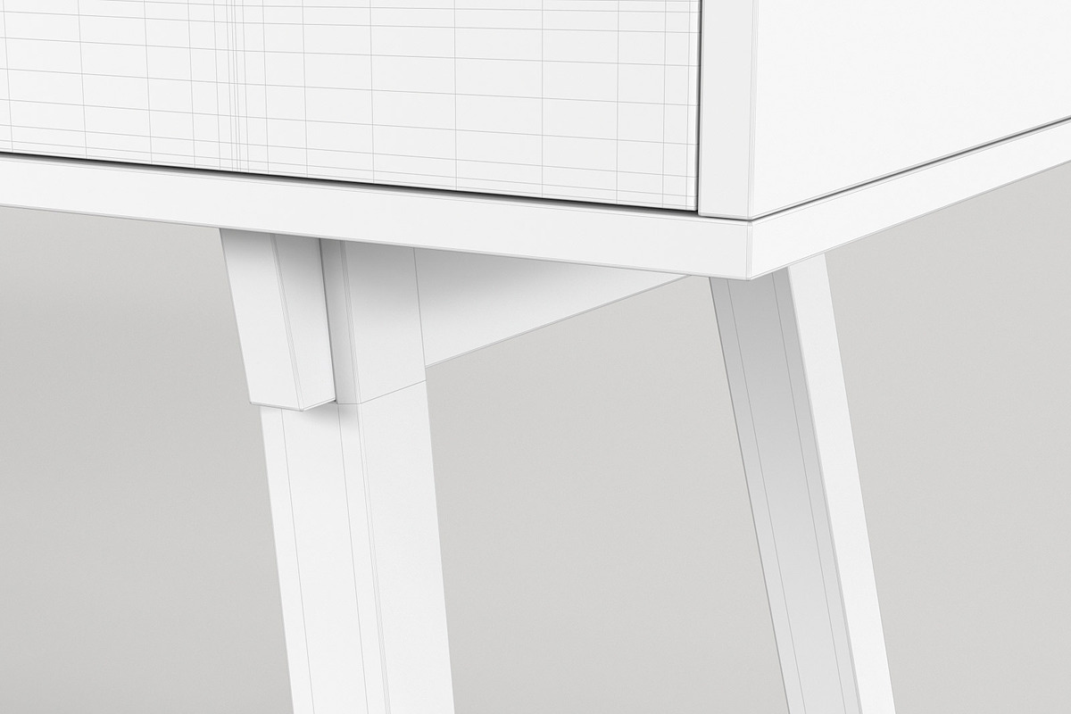 Scandinavian Desk 03, a Furniture 3D Model by maxtracing2 (Photo 9 of 11)