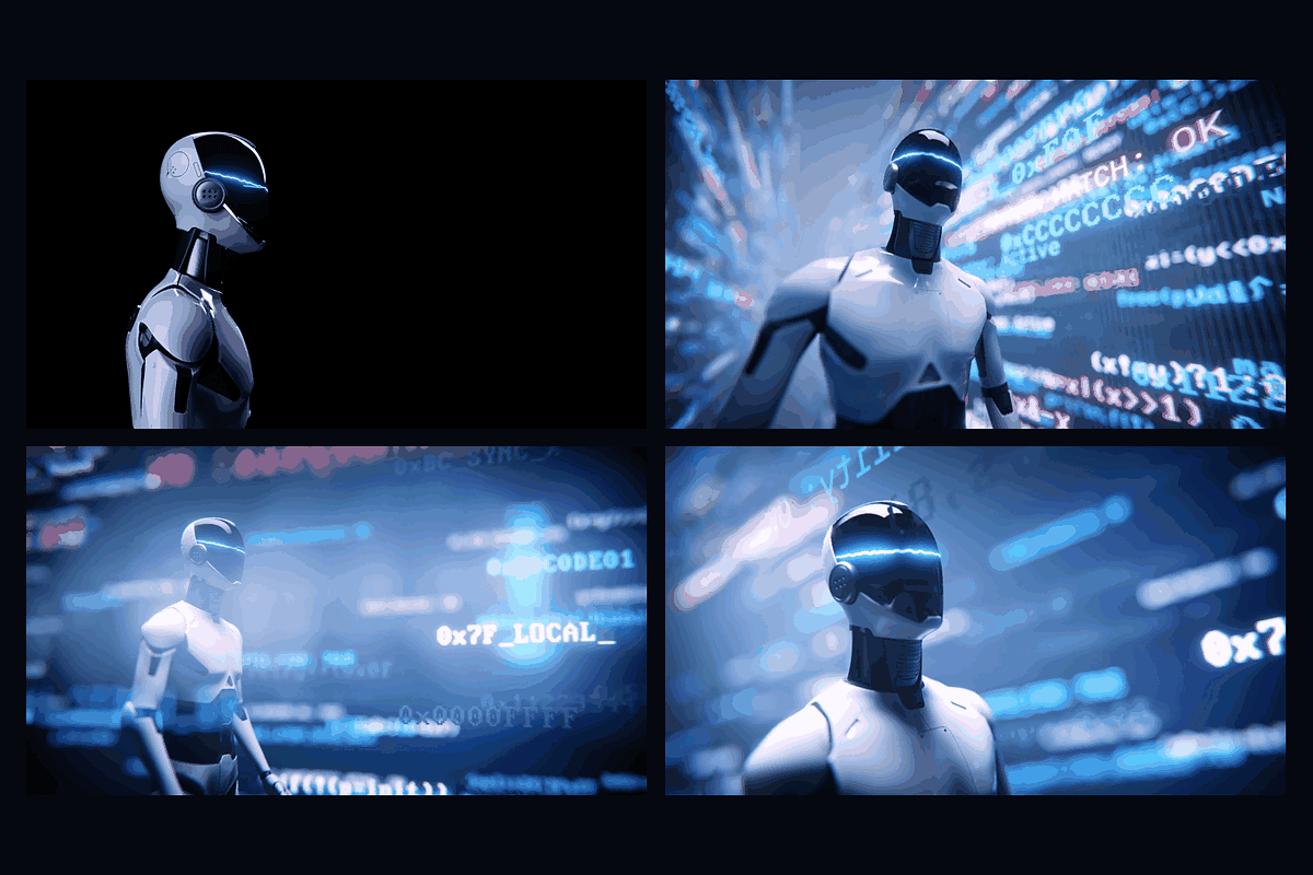 Humanoid AI - 12 4K Loops, a Background Graphic by Photocreo Michal Bednarek (Photo 6 of 7)