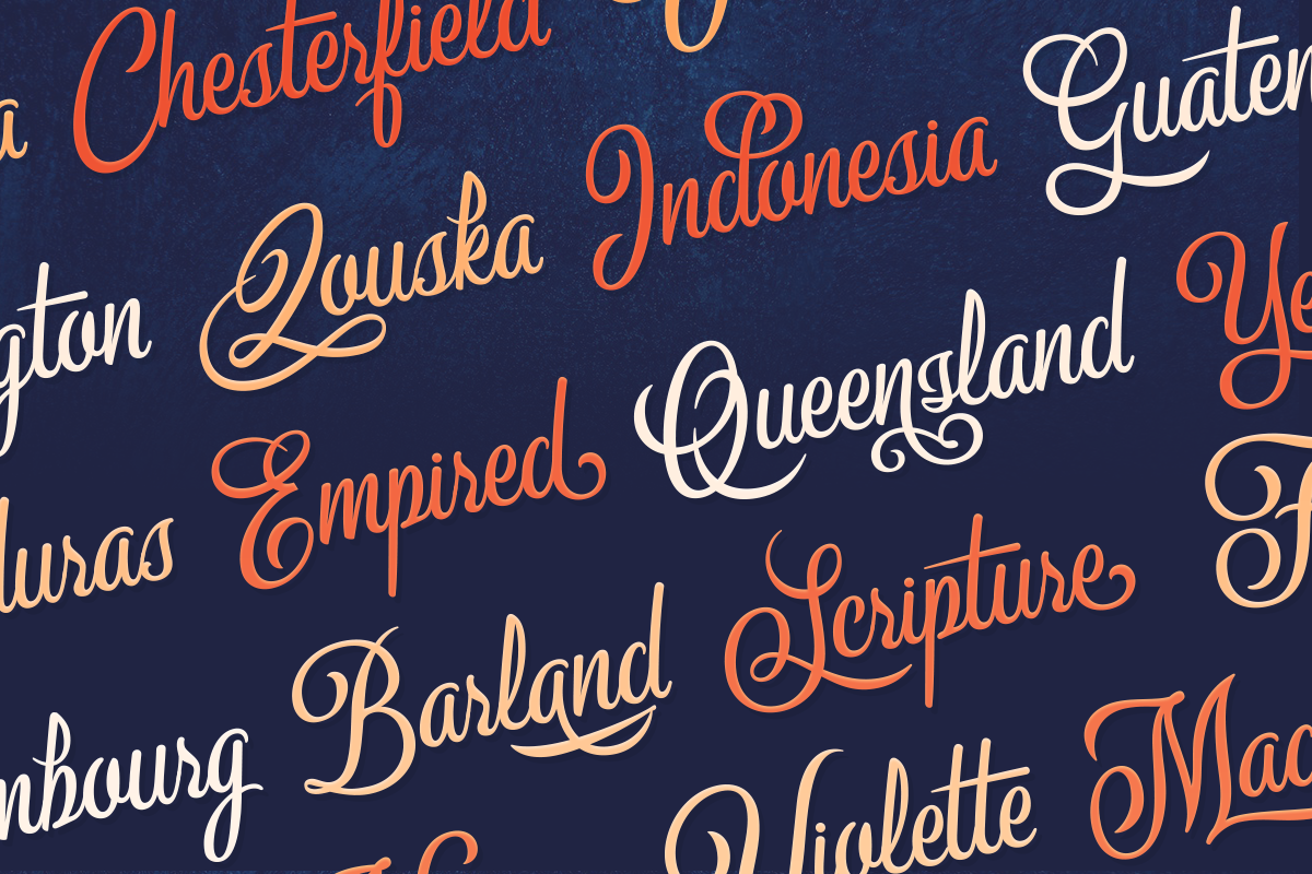 Milford Script, a Script Font by Zeune Type Foundry (Photo 2 of 11)