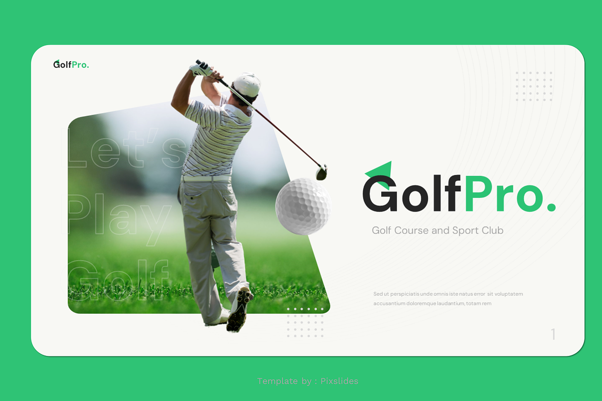 Golf Course Keynote, a Presentation Template by Pixslides (Photo 3 of 7)