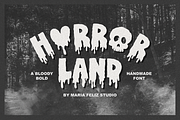 HORRORLAND - BLOODY HORROR FONT, a Handwritten Font by Maria Feliz Fonts (Thumbnail 1 of 10)