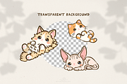 Kawaii Cats Clipart Cute Cat Element, an Animal Illustration by Blumensdiary (Thumbnail 3 of 7)