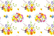 Wild flowers watercolor set, a Background Graphic by Elegantia (Thumbnail 15 of 15)