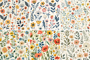 Hand Embroidered Style Digital Paper, a Texture Illustration by DreamPrint404 (Thumbnail 2 of 3)