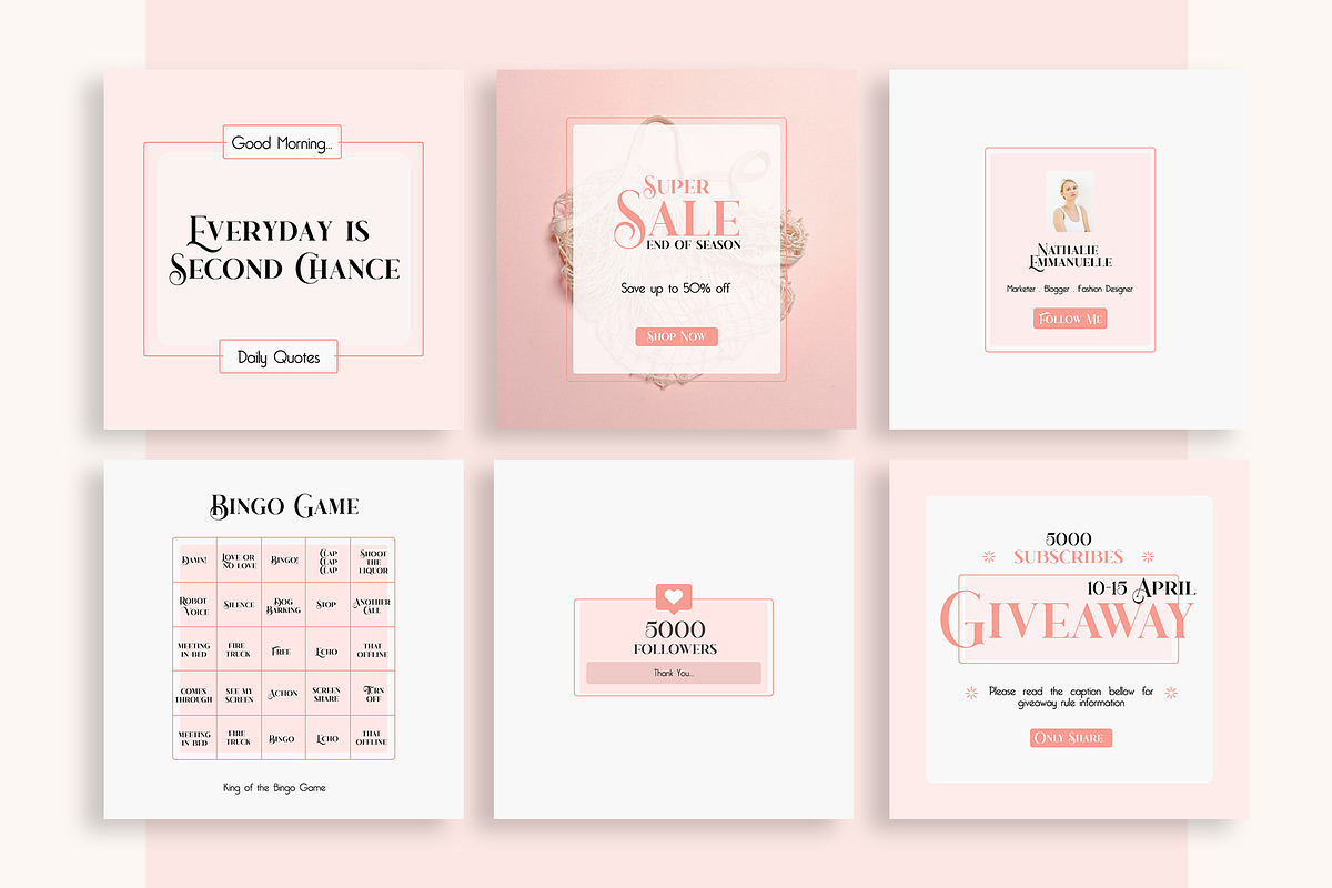 Insta Creator for Coach PS CANVA, a Social Media Template by goodesign (Photo 6 of 19)