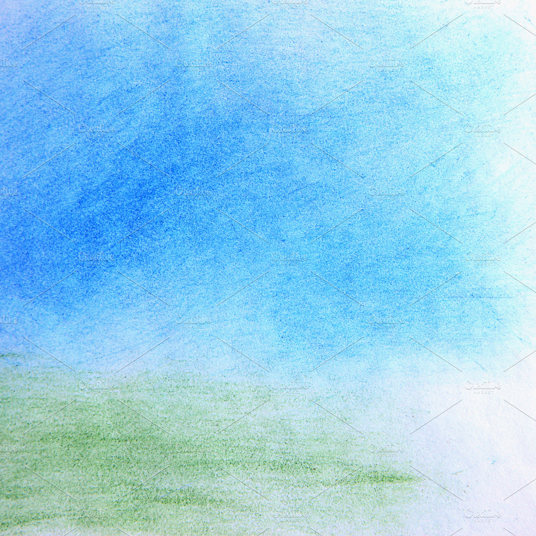 Hand drawn background featuring hand drawn, blue, and sky