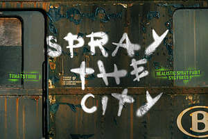 Spray the City SVG Fonts, a Font by tomatstudio
