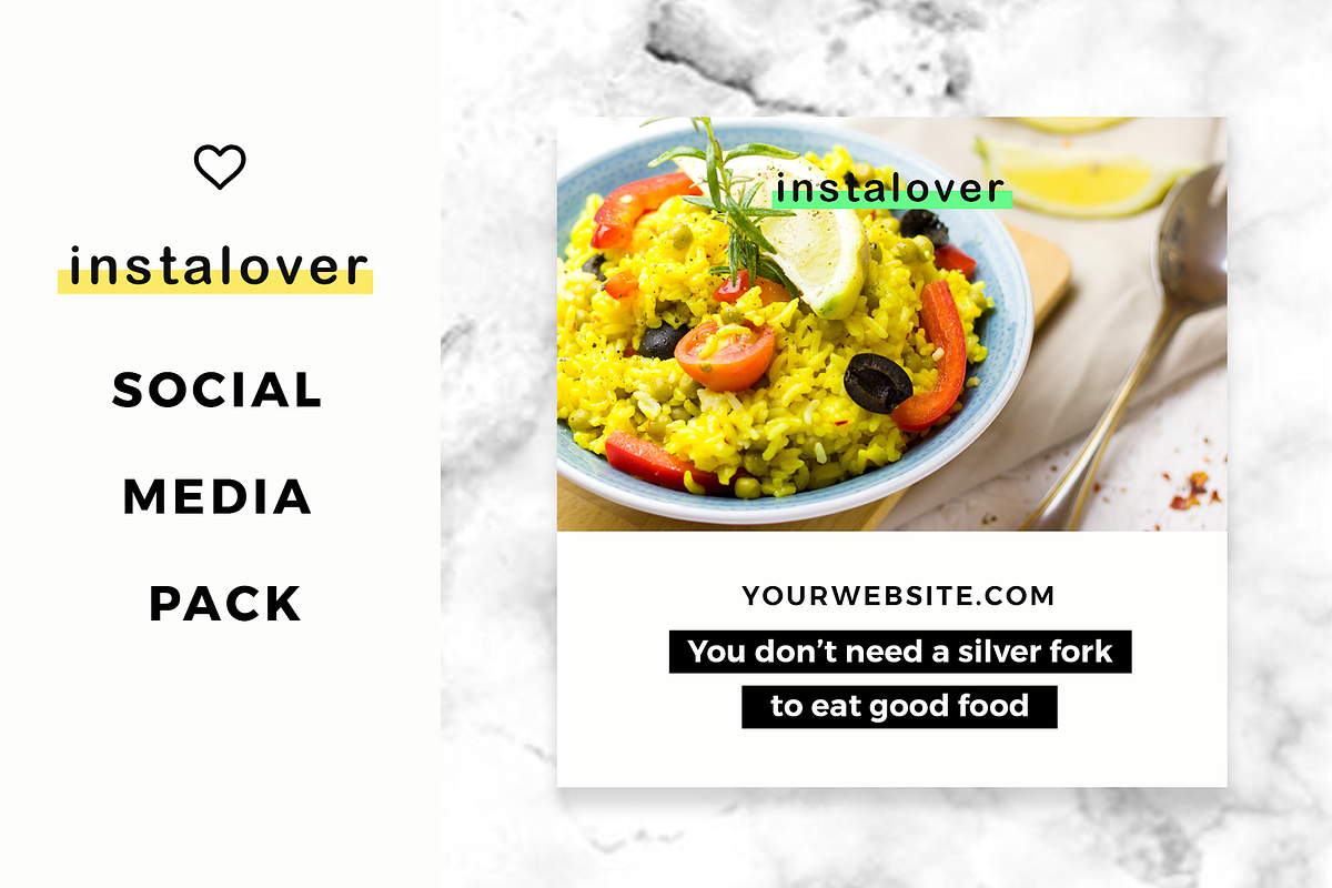 Instalover Instagram SocialMediaPack, a Social Media Template by RedRiver Studio (Photo 2 of 8)