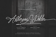 Anderson Walker Script Font, a Script Font by Monoco Type Foundry (Thumbnail 1 of 9)