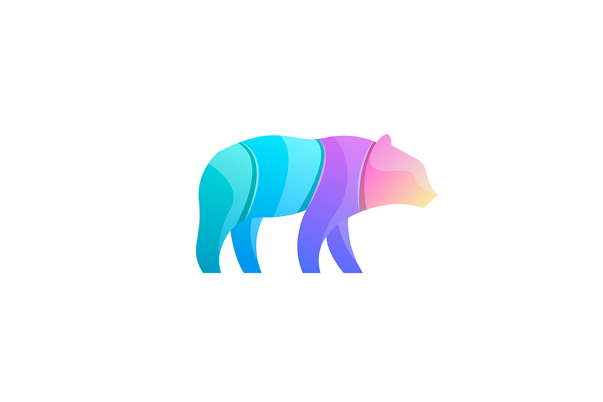 Vector logo bear colorful, a Branding & Logo Template by Syaeful Anas (Photo 2 of 6)
