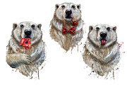 digital watercolor polar bear, an Animal Illustration by art_mouse (Thumbnail 4 of 4)