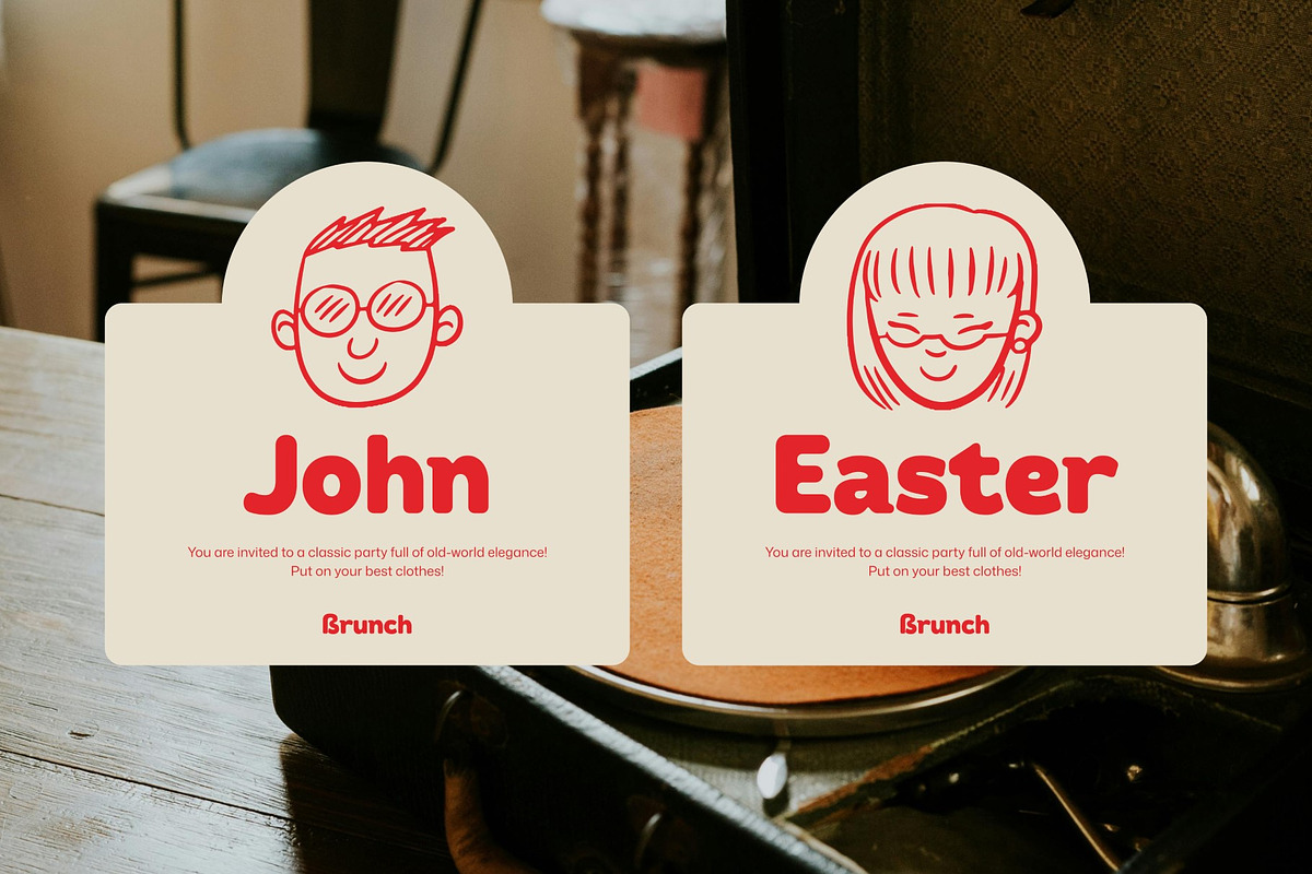 Retro Brunch Sans - Rounded Display, a Sans Serif Font by Studio Moara (Photo 7 of 8)