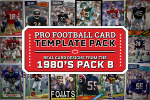 1980's Pro Football Cards PACK B