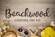 Beachwood Font Duo, a Script Font by Denise Chandler (Thumbnail 1 of 8)