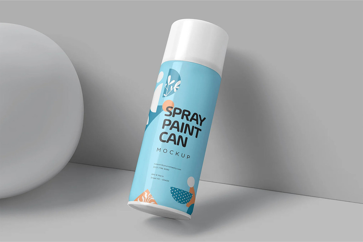 Spray Paint Can Mockups, a Product Mockup by megostudi0 (Photo 3 of 6)