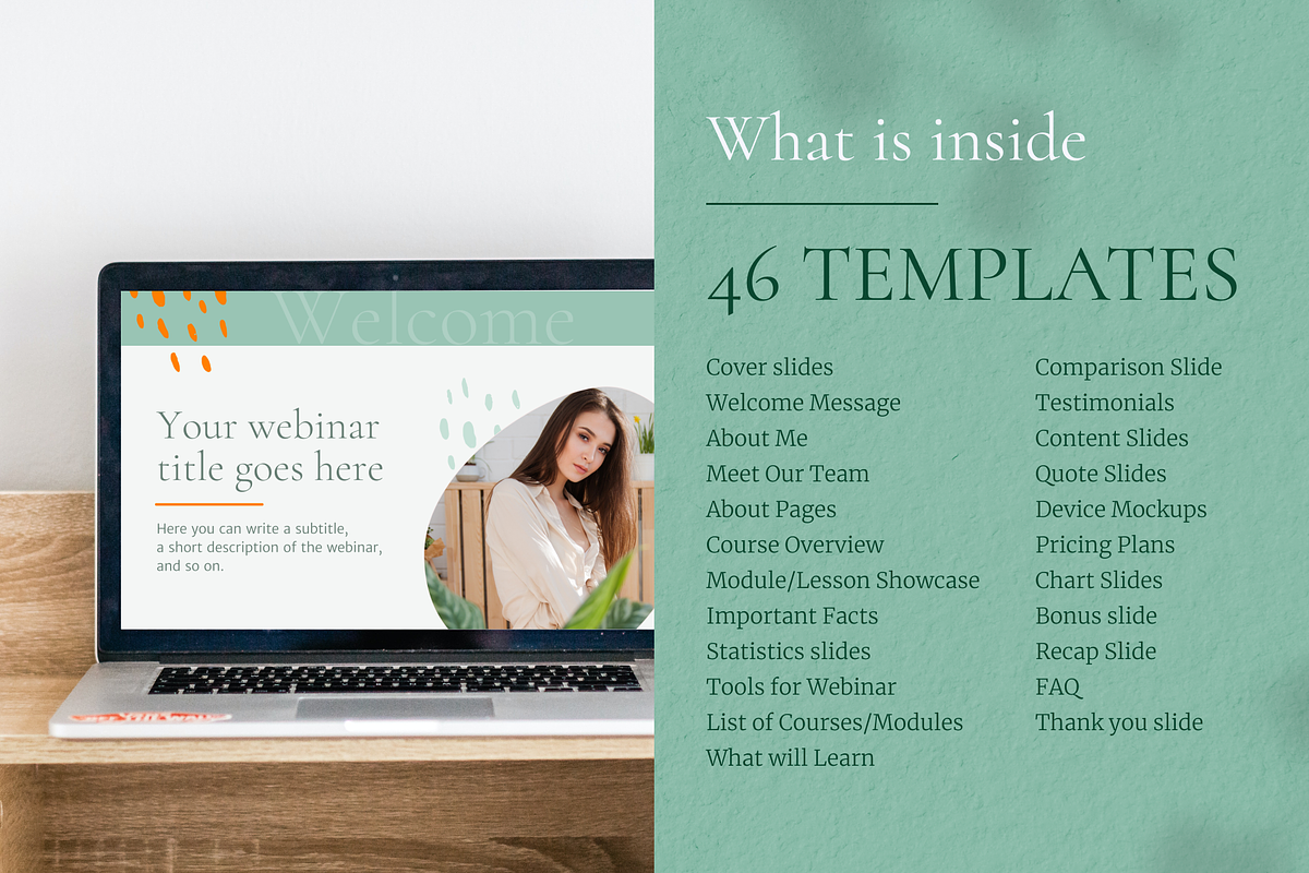 Webinar slide deck INSTANT DOWNLOAD, a Presentation Template by DesignKora (Photo 5 of 10)