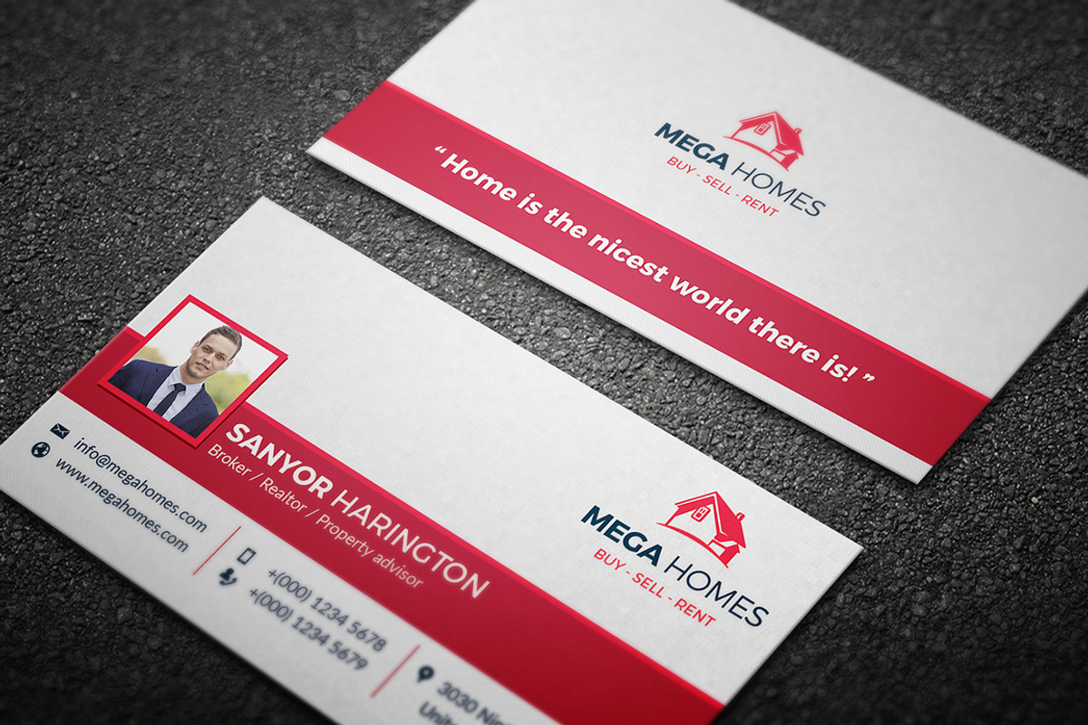 10 Real Estate Business Card Bundle, a Business Card Template by GraphicsEgg (Photo 7 of 14)