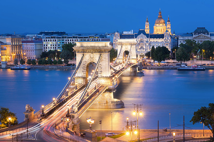 Szechenyi chain bridge in budapest hungary featuring austro-hungarian, an Architecture Photo by Always Wanderlust