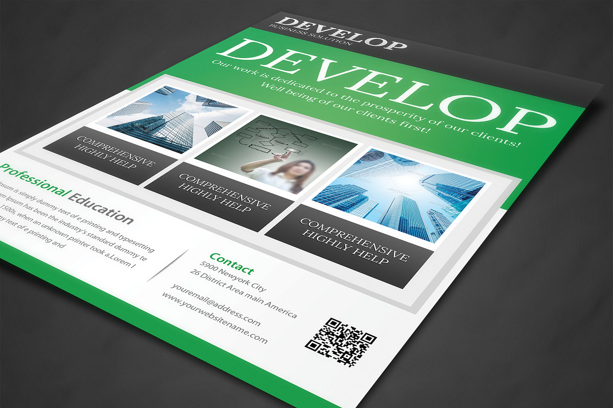 Corporate Business Flyer Template, a Flyer Template by AfzaalGraphics (Photo 2 of 4)