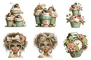 Watercolor Summer Clipart Set, an Illustration by SinaCreation (Thumbnail 3 of 9)