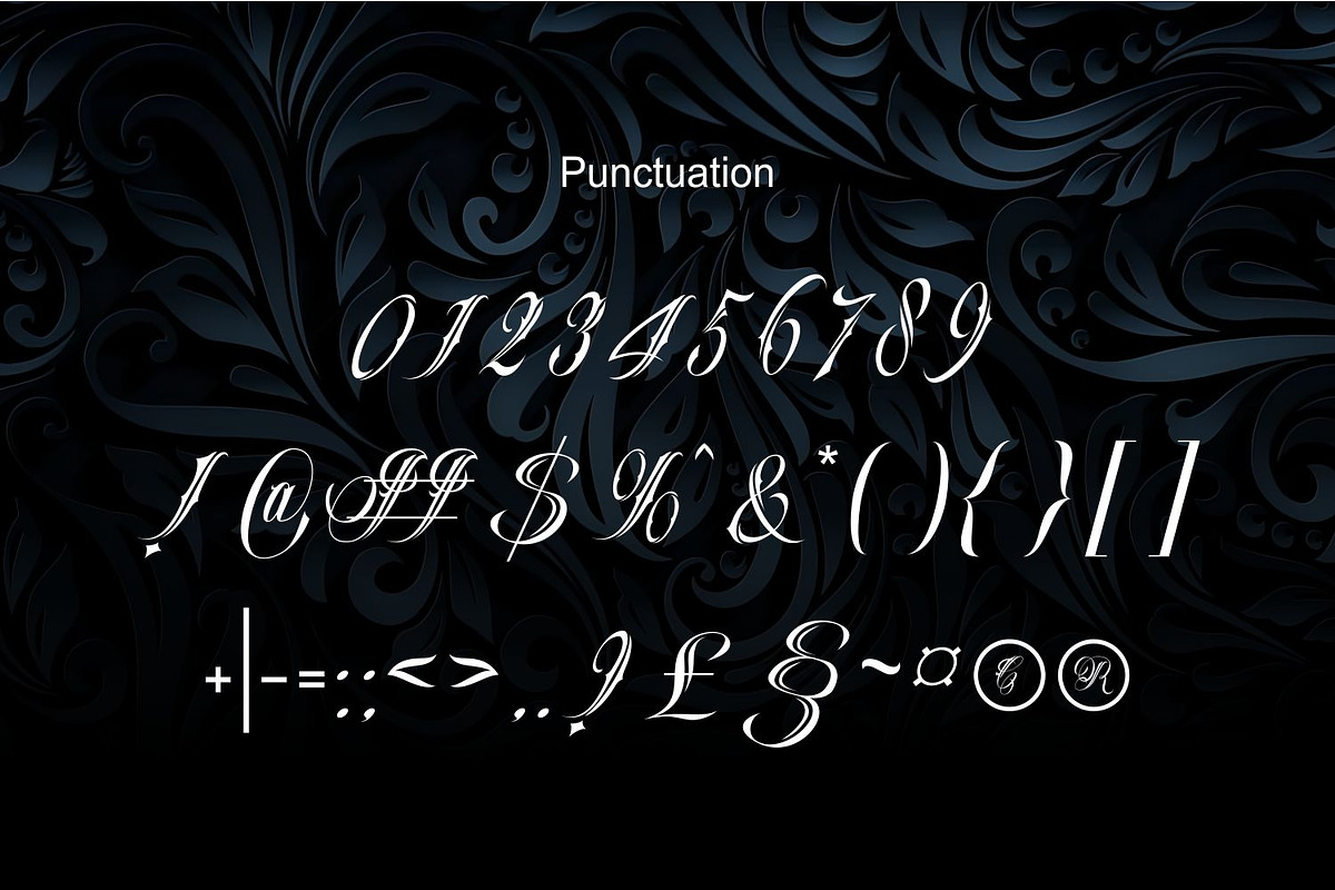 Faithless Edgy Tattoo Font, a Script Font by WhymoreArt (Photo 12 of 12)