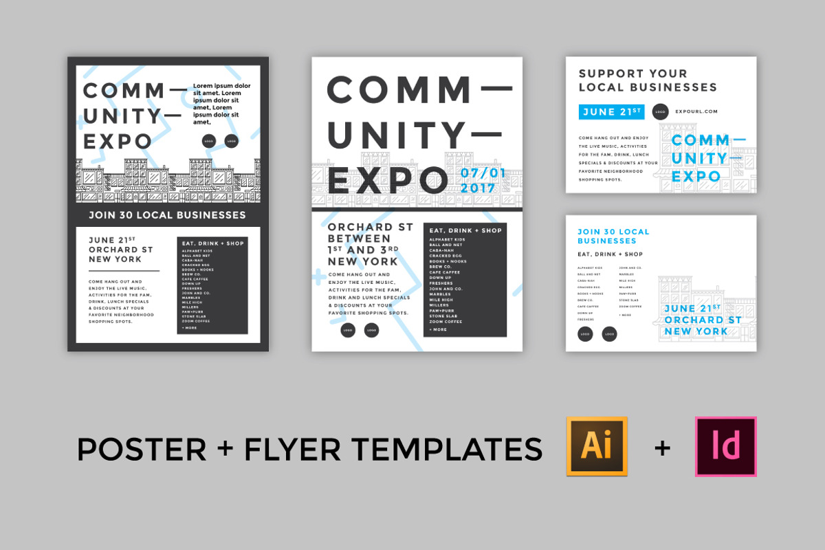 Minimal Poster/Flyer/Social Kit, a Flyer Template by Everyday Monster Creative (Photo 2 of 5)