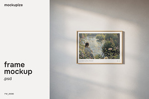 5x7 Horizontal Frame Mockup Wall Art, a Household Mockup by mockupize
