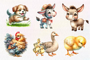 Farm Yard Animals, Clipart, an Illustration by CreationArt (Thumbnail 6 of 6)