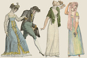 Jane Austen Regency Clipart Set, an Illustration by ephemoire (Thumbnail 3 of 4)